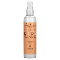 SheaMoisture, Vaikų, Nenuplaunamas kondicionuojantis pienelis su taukmedžio sviestu, Šiurkštiems ir garbanotiems plaukams, Kokosas ir kinrožė, 8 fl oz (237 ml)