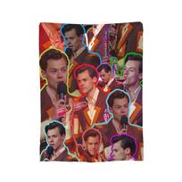 Harrys Styles Blankets Coral Fleece Plush All Season  Portable Ultra-Soft Throw Blankets for Bed Car Bedspreads 30x40in