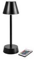 Duni LED lempa Zelda Ø10,3x32cm su nuotolinio valdymo pultu, juoda