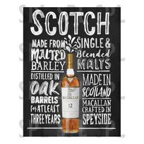 Retro Metal Tin Sign The Macallan Scotch Whisky Bar Pub Club Man Cave Home Wall Decor Plaque 20x30 cm