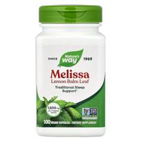 Nature's Way Melissa Lemon Balm Leaf 500mg Veggie Capsules, 100 Count