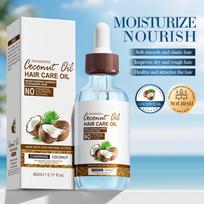 1 vnt. 60 ml kokosų plaukų aliejus – moteriška glotninanti ir drėkinanti formulė sausiems, šiurkštiems plaukams, kasdieniam naudojimui One Size balta