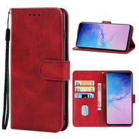 For Samsung Galaxy S10 Plus Leather Phone Case For Samsung Galaxy S10 Plus raudona