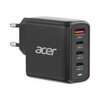 Įkroviklis Acer ZL.ADTCC.00L 100W PD GaN 3x USB-C 1x USB-A EU juodas su USB-C laidu