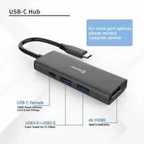 SWISSTEN USB-C HUB 4-IN-1