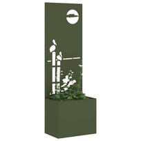 Garden Privacy Screen Canvas Olive Green 50 x 150 cm