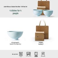 Jingdezhen Shadow Qing Ceramic Bowl Set nefritas