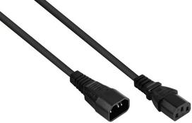 Alcasa Kabelmeister SK1430-S010 maitinimo kabelis Juodas 1 m IEC C14 IEC C13