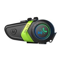 Motociklo šalmas BT5.0 ausinės belaidė važiavimo domofono rinkinys Triukšmą mažinančios ausinės, atsparios vandeniui, skirtas laisvų rankų įrangai stereo muzikos automatiniam atsakymui žalia