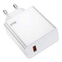 67W Fast USB Charger - Xiaomi - 14 and 14 Pro - Overvoltage Protection - USB-A - White