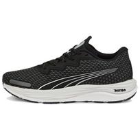 Puma Velocity Nitro 2 Lightweight Rebound Fabric Slip Resistant Durable Breathable Low Top Casual Running Shoes Unisex sneaker Black White 376918-01 35.5
