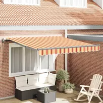 Ištraukiama markizė Geltona ir Oranžinė 350 x 250 cm