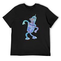 Bender Strut Midnight Edition T-Shirt topping summer 2025 korean fashion black t shirts for men S juoda