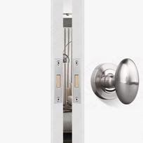 Zinc Alloy Privacy Door Lever Set Invisible Sliding Door Handle Mechanical Lock Keyless/Key Hole Hidden Door Lock