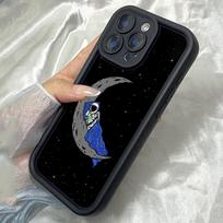 JT46 Astronaut sleeping on moon Realme 14 15 Huawei Honor 70 90 Infinix Tecno itel Motorola Google All Model Angel eyes Soft TPU Phone Case Huawei Nova 3 juoda