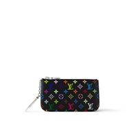 Louis Vuitton x Takashi Murakami Pochette Cles Monogram Zipper Wallet Unisex Wallet Black M13664 Box(Basic Set+Box)