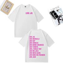 Love Jul TShirt Marseille Rap Fan Gift Men Womens Street Hip Hop Fashion Oversized TShirt Vintage Cotton Short Sleeve Clothes S