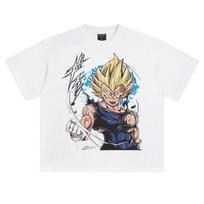 2026 Majin Vegeta Super Saiyan Dragon Ball Z TShirt Printed Cotton Oversized Soft Comfy Retro Anime Fashion Casual Tops S