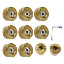 Roller Skate Wheels Replacement with Bearings Quads Roller Skate Wheel for Double Row Skate Skateboard Indoor or Outdoor