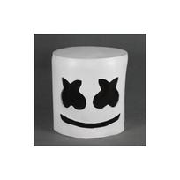 Marshmello kaukė Helovino Cosplay vakarėliui Kostiumo aksesuaras white
