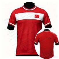 Türkiye Heritage Football Jersey 3D Graphic Short Sleeve Lightweight Breathable Quick Drying Tee Summer Men's Beach T-shirt S