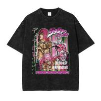 HUANHUSHENG JoJo's Bizarre Adventure Men's Cotton T-Shirt S