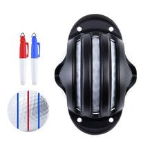 1 Set Double-sided Marking Golfs Ball Line Marker With 2 Pens Golf Ball Marker Pen  Golf Beginner t-shaped scriber
