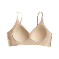 Summer special liquid foundation underwear women's invisible opaque white T partner fixed cup small chest gathering breathable bra cover M：75AB/70C