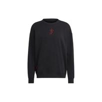 Adidas Manchester United DNA Graphic Print Crew Neck Sweatshirt Men Tops Black HE6656 M black