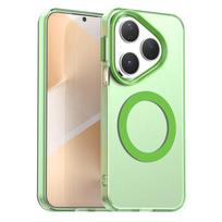 Magnetic Adsorption Wireless Charge Case For Huawei Pura 80 Transparent Case Huawei Pura 80 Case For Huawei Pura 80 Ultra 80 Pro Huawei Pura 80 žalia