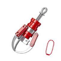 Creative Locking Claw Keychain ABS Doll Machine Grab-clip Keyring Portable Press Design Toy Gift Suitable For Daily Use
