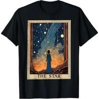 Original Tarot Card The Star T-Shirt S juoda