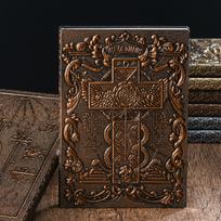 Embossed Image Writing Notebook A5 Journal Sketchbook for Writers and Travelers Red Bronze