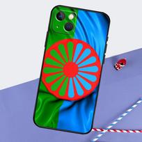 Čigonų Romani Roma Vėliavos Telefono dėklas iPhone 16 Pro Max 11 13 14 15 Pro Max 12 Mini XR 16 15 Plus 16e Galinis dangtelis iPhone 13