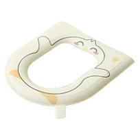 Toilet Seat with Exclusive Handle Easy to Clean EVA Waterproof Material B šviesiai geltonos spalvos