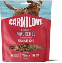 Vafo Praha Sro Carni Love Carnilove Dog Crunchy Snack Mięsne chrupiące przysmaki šunims su makrelą i malinami 200 g