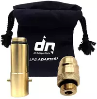 LPG Safefill dujų balionų adapterių rinkinys M22 (21,8 mm) Bayonet + Euronozzle su DN Autogas Parts transportavimo krepšeliu