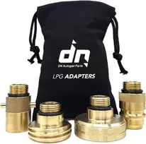 LPG Autogas pildymo adapterių rinkinys M22 (21,8 mm) ACME + DISH + Bayonet + Euronozzle su DN Autogas Parts transportavimo krepšeliu