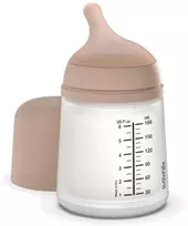 SUAVINEX ZERO ZERO ANTI-COLIC BUTELIUKAS SU LĖTOS SROVĖS ŽINDUKU, 180ML, NUO +0 MĖN., MEDIUM