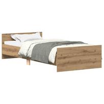 Bed Frame without Mattress Artisan Oak Finish 90 x 190 cm Engineered Wood