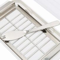 Transparent Cover Butter Storage Container Stainless Steel Butter Dispenser Slicer  For Margarine balta