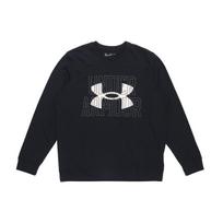 Under Armour Rival Sweatshirts Men's Black Crew Neck Moderate Regular 1370391-001 XXL