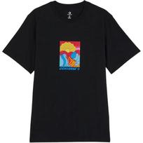Converse T Shirts Men's Black Crew Neck Moderate Straight Fit 10024590-A02 M