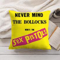 Sex P-Pistols Rock Cushion Cover Silky Short Plush Invisible Zipper Dustproof Sofa Pillow Case For Home Decor Peach skin 18*18(CM)-1Pcs