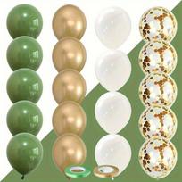 20 Pcs Graduation Party Decoration Green Yellow 2024/Green Yellow Graduation Decoration/Yellow Green Gold Balloon 2024/Birthday Decoration 20pcs