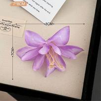 Hawaiian Flower Hair Clip/Claw for Women Artificial Floral Shark Clip Lily Barrettes Hairpin Accessories Vacation Beach Gifts
