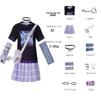 Anime Game Miku Project Sekai Colorful Stage Feat Yoisaki Kanade Cosplay Costumes Daily Wear Cute T-shirt And Backpacks Outfits L 50-55kg ruda