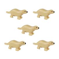 Assemble Toys konstravimo kaladėlės skunsas mefitinas ūdra krantas bebras vandens žinduolis gyvūnai MOC vaikai Modelis Vaikai PASIDARYK pats 5vnt