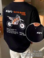 Kayo Basic TT 140 motociklo dvipusio spausdinimo marškinėliai L