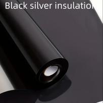 3 Mil Storio Saulės Izoliacinė Langų Plėvelė - UV Apsauga Vienpusis Privatumas Lengvai Lipinama Premium cm300cm23.6in118.1in black